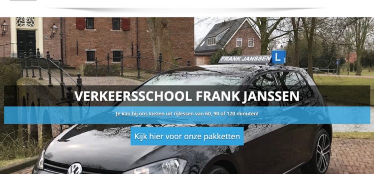 Nieuwe website Verkeersschool Frank Janssen Verkeersschool Frank Janssen